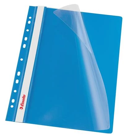 Gyorsfűző, lefűzhető, PP, A4, ESSELTE, VIVIDA, kék, 10 db/csomag