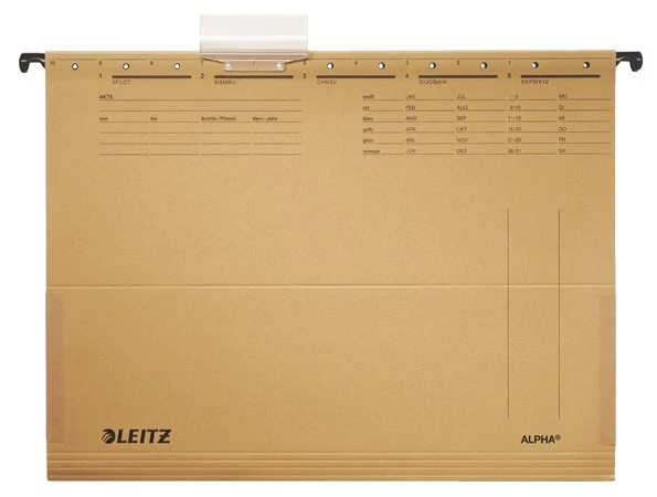 Függőmappa, oldalvédelemmel, karton, A4, LEITZ 