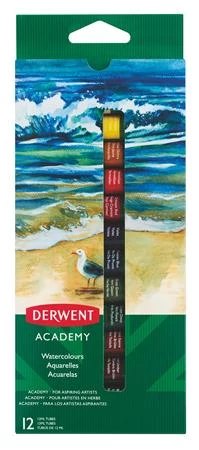 Tempera készlet, 12 darabos, 12 ml, DERWENT 