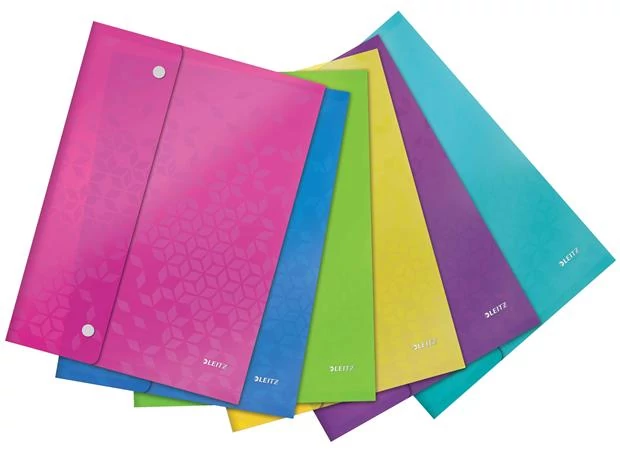 Irattartó tasak, A4, PP, patentos, LEITZ 