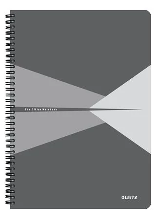 Spirálfüzet, A4, kockás, 90 lap, PP borító, LEITZ 