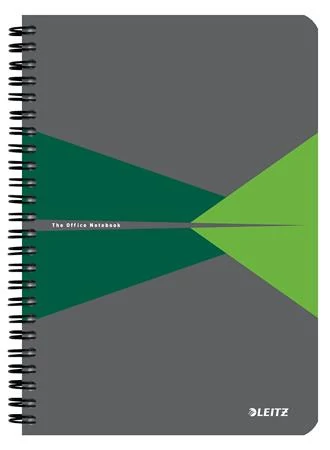 Spirálfüzet, A5, kockás, 90 lap, PP borító, LEITZ 