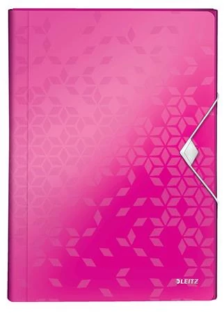 Harmonikamappa, A4, PP, 6 rekeszes, LEITZ 