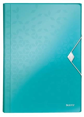 Harmonikamappa, A4, PP, 6 rekeszes, LEITZ 