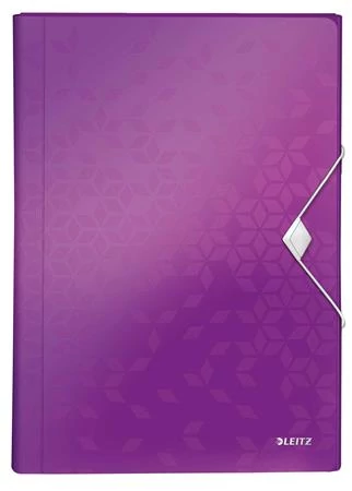 Harmonikamappa, A4, PP, 6 rekeszes, LEITZ 