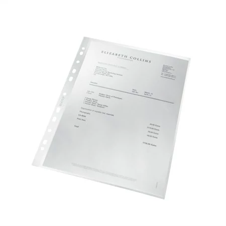 Genotherm, lefűzhető, A4, PP, 100 mikron, narancsos felület, LEITZ 