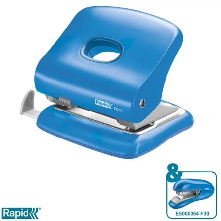 Lyukasztó, kétlyukú, 30 lap, RAPID 