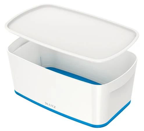 Tároló doboz, fedővel, kicsi, LEITZ 