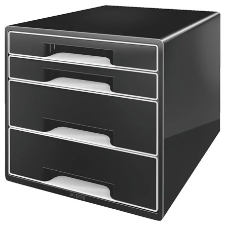 Irattároló, műanyag, 4 fiókos, LEITZ 