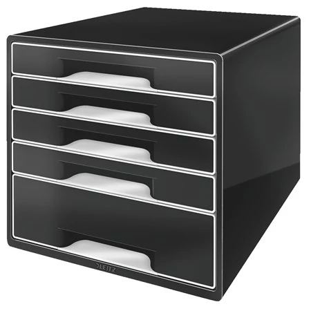 Irattároló, műanyag, 5 fiókos, LEITZ 