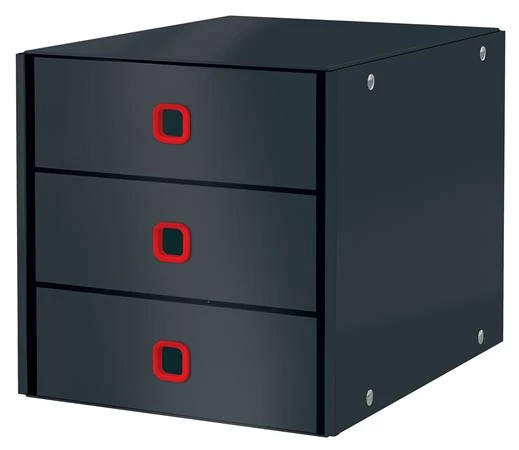 Irattároló, laminált karton, 3 fiókos, LEITZ 
