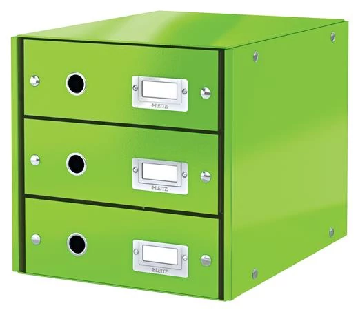Irattároló, laminált karton, 3 fiókos, LEITZ 