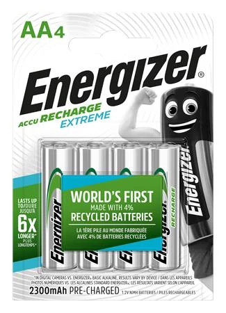 Tölthető elem, AA ceruza, 4x2300 mAh, előtöltött, ENERGIZER 