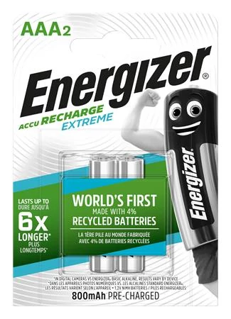 Tölthető elem, AAA mikro, 2x800 mAh, előtöltött, ENERGIZER 