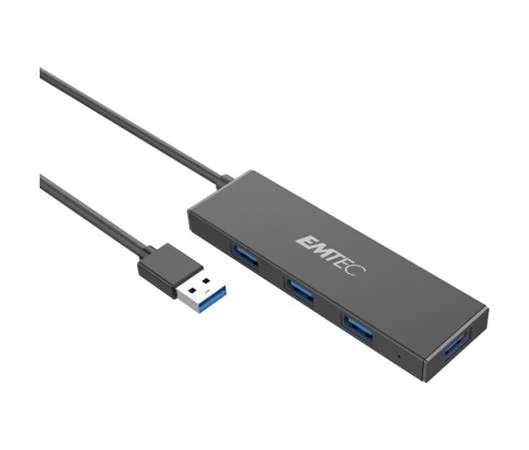 USB elosztó-HUB, 4xUSB 3.1/1xUSB micro, EMTEC 