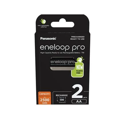 Tölthető elem, AA ceruza, 2x2500 mAh Ni-MH, PANASONIC 