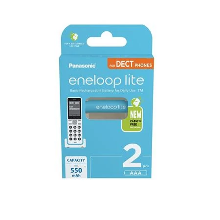 Tölthető elem, AAA mikro, 2x550 mAh Ni-MH, PANASONIC 