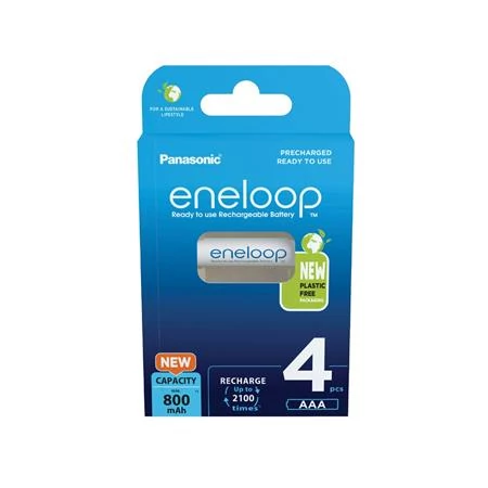 Tölthető elem, AAA mikro, 4x800 mAh Ni-MH, PANASONIC 