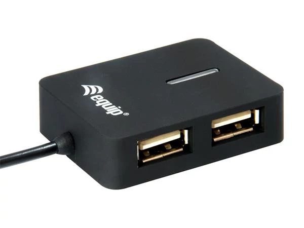 USB elosztó-HUB, 4 port, USB 2.0, EQUIP 