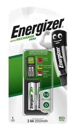 Elemtöltő, AA ceruza/AAA mikro, 2x2000mAh, ENERGIZER 