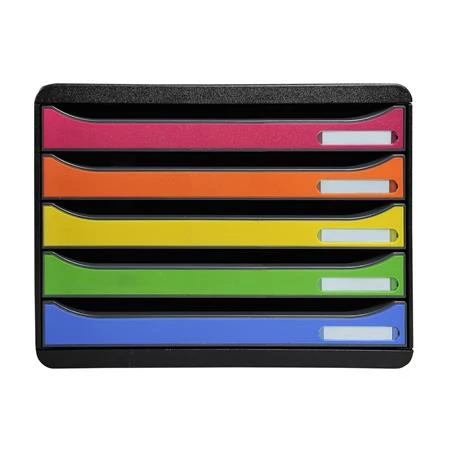 Irattároló, műanyag, 5 fiókos, EXACOMPTA 