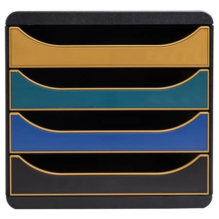 Irattároló, műanyag, 4 fiókos, EXACOMPTA 