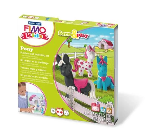 Gyurma készlet, 4x42 g, égethető, FIMO 