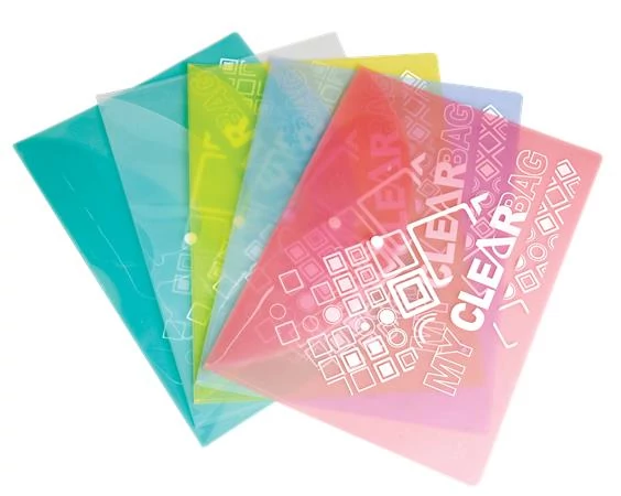 Irattartó tasak, A4, PP, patentos, 180 mikron, FLEXOFFICE 