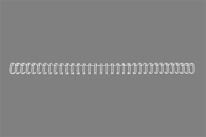 Spirál, fém, 3:1, 12,5 mm, 115 lap, GBC 