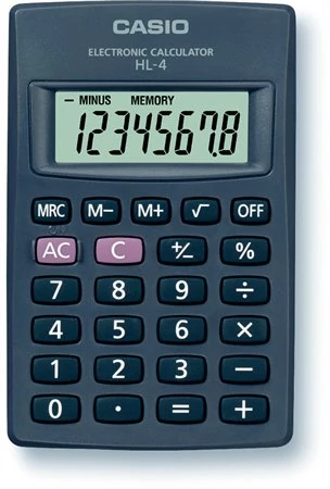 Zsebszámológép, 8 számjegy, CASIO 