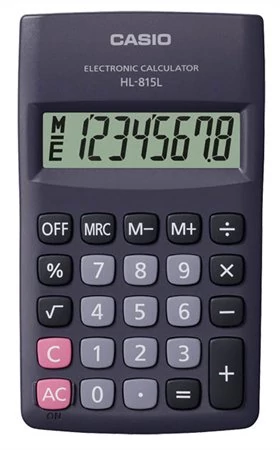 Zsebszámológép, 8 számjegy, CASIO 