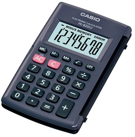 Zsebszámológép, 8 számjegy, CASIO 