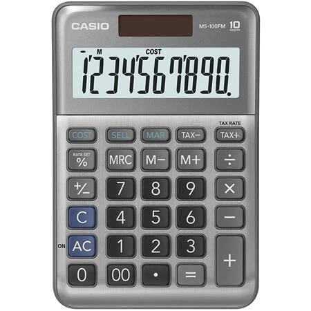 Számológép, asztali, 10 számjegy, CASIO 
