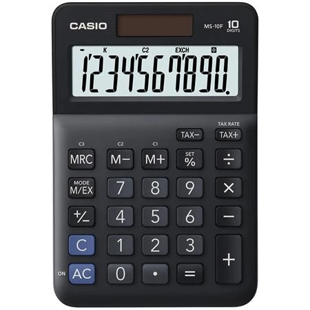 Számológép, asztali, 10 számjegy, CASIO 