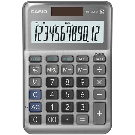 Számológép, asztali, 12 számjegy, CASIO 
