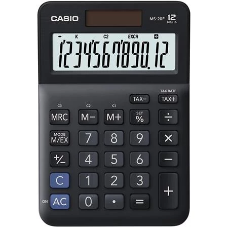 Számológép, asztali, 12 számjegy, CASIO 
