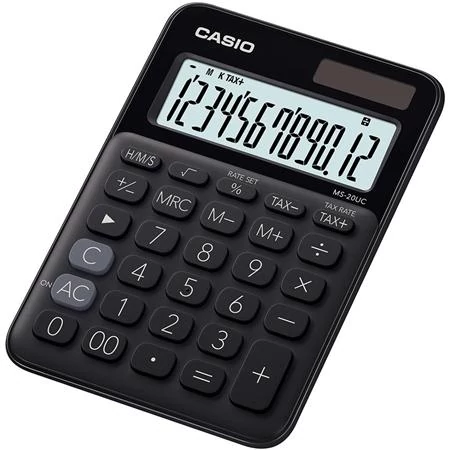 Számológép, asztali, 12 számjegy, CASIO 