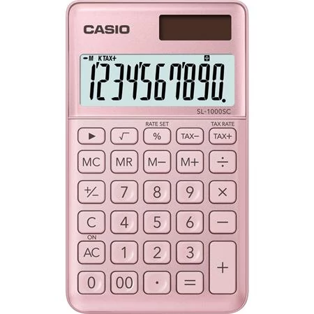 Zsebszámológép, 10 számjegy, CASIO 