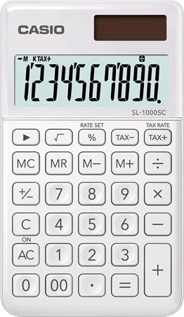Zsebszámológép, 10 számjegy, CASIO 