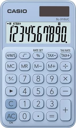 Zsebszámológép, 10 számjegy, CASIO 