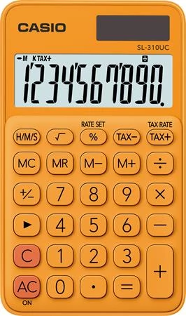 Zsebszámológép, 10 számjegy, CASIO 
