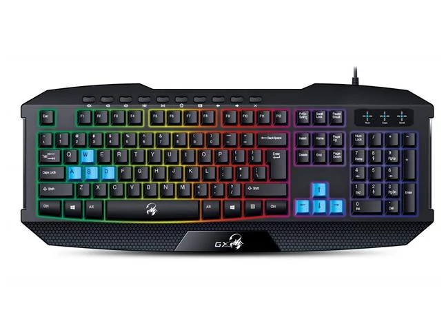 Billentyűzet, vezetékes, USB, HUN, gaming, GENIUS 
