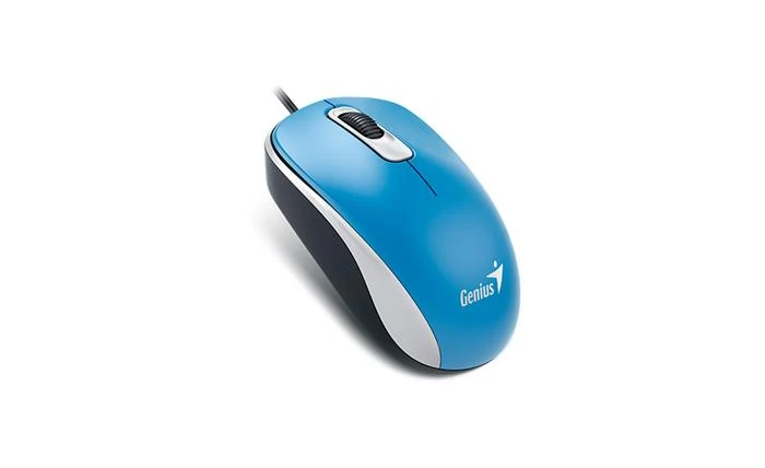 Egér, vezetékes, optikai, normál méret, USB, GENIUS 