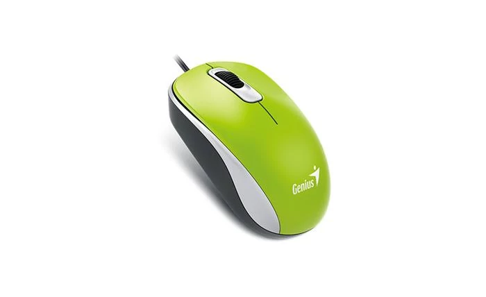 Egér, vezetékes, optikai, normál méret, USB, GENIUS 