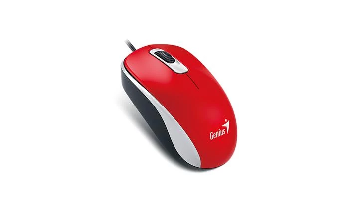 Egér, vezetékes, optikai, normál méret, USB, GENIUS 