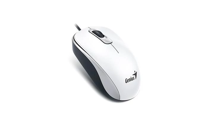 Egér, vezetékes, optikai, normál méret, USB, GENIUS 