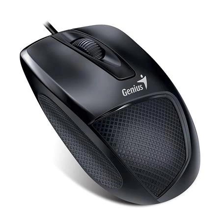 Egér, vezetékes, optikai, normál méret, USB, GENIUS 