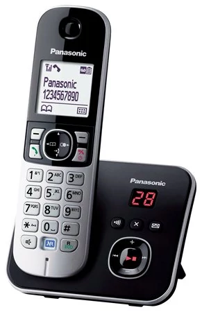 Telefon, vezeték nélküli, üzenetrögzítő, PANASONIC 