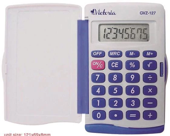 Zsebszámológép, 8 számjegy, VICTORIA OFFICE, 