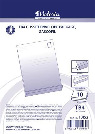 Redős-talpas tasak csomag, TB4, szilikonos, 40 mm talp, VICTORIA PAPER, barna gascofil, 10 db/csomag